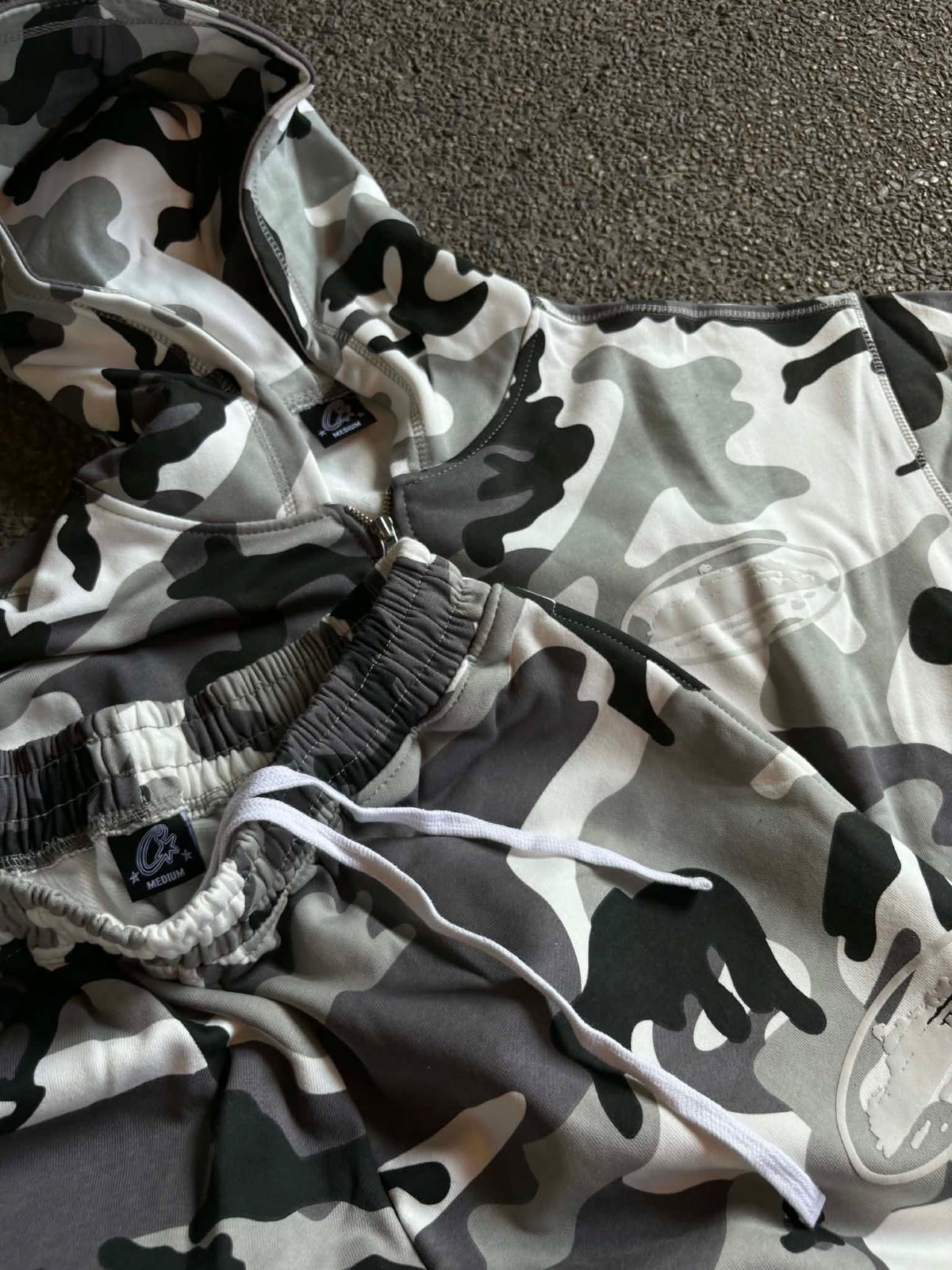 Corteiz Island Puff Print Arctic Camo Set (ON-HAND)