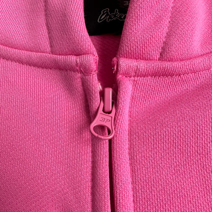 Broken Planet Zip-up Pink Hoodie