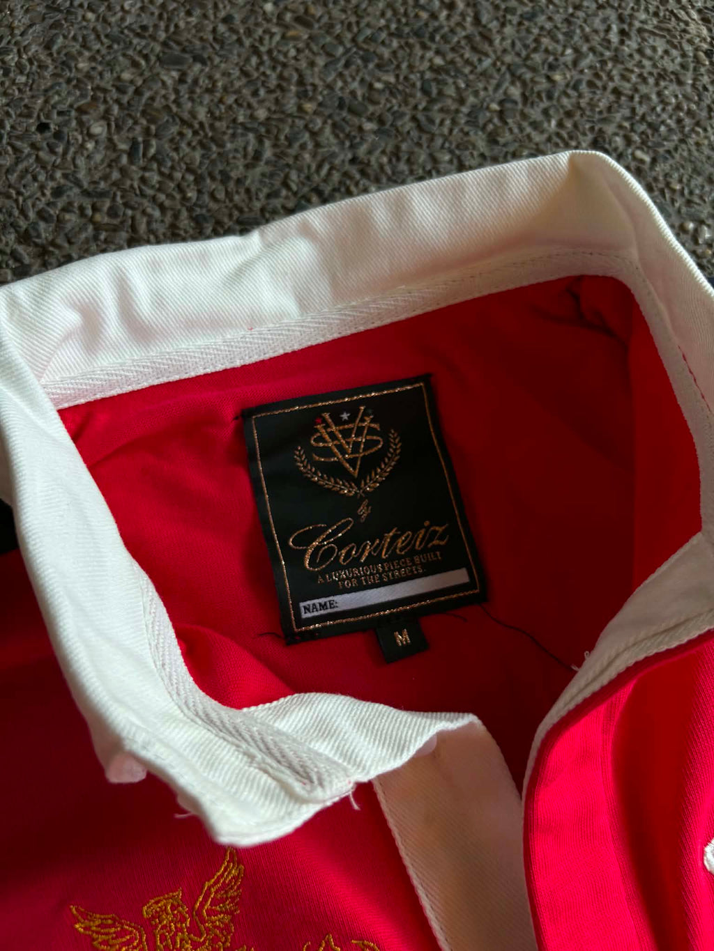 Corteiz Panelled Rugby Red (ON-HAND)