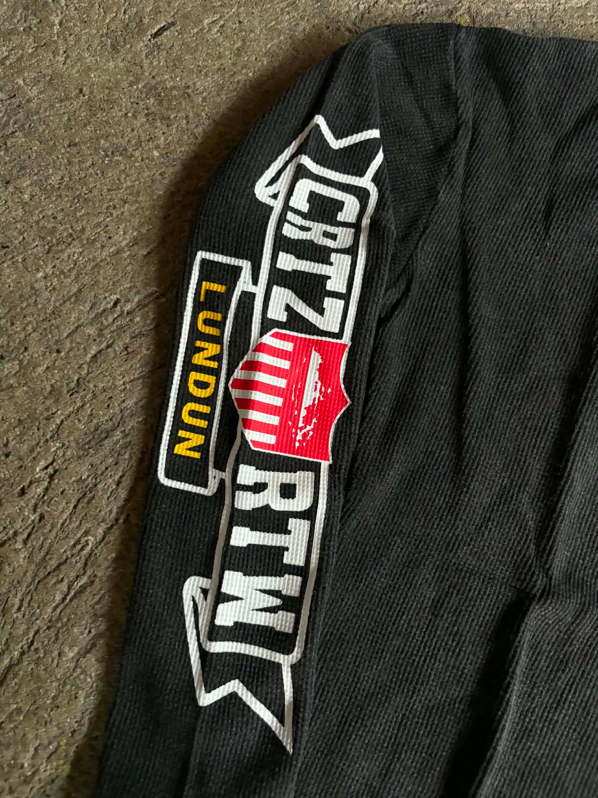 Corteiz Dipset Waffle Long-Sleeve 'Washed Black' (ON-HAND)