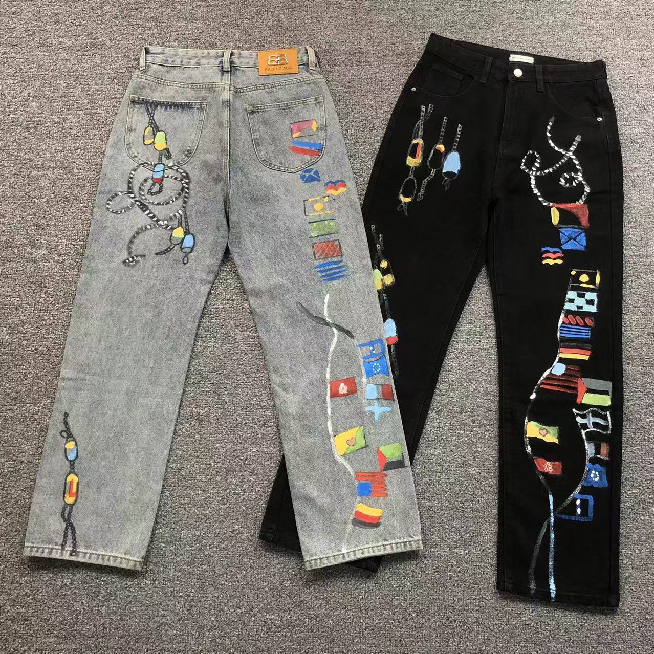 Balenciaga Painted Jeans