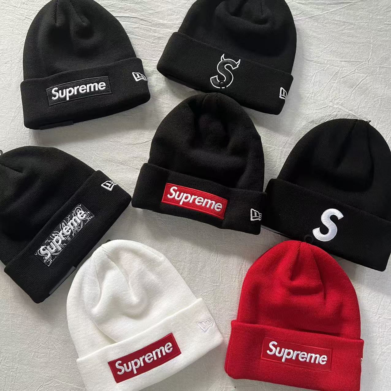 Supreme x New Era Beanies