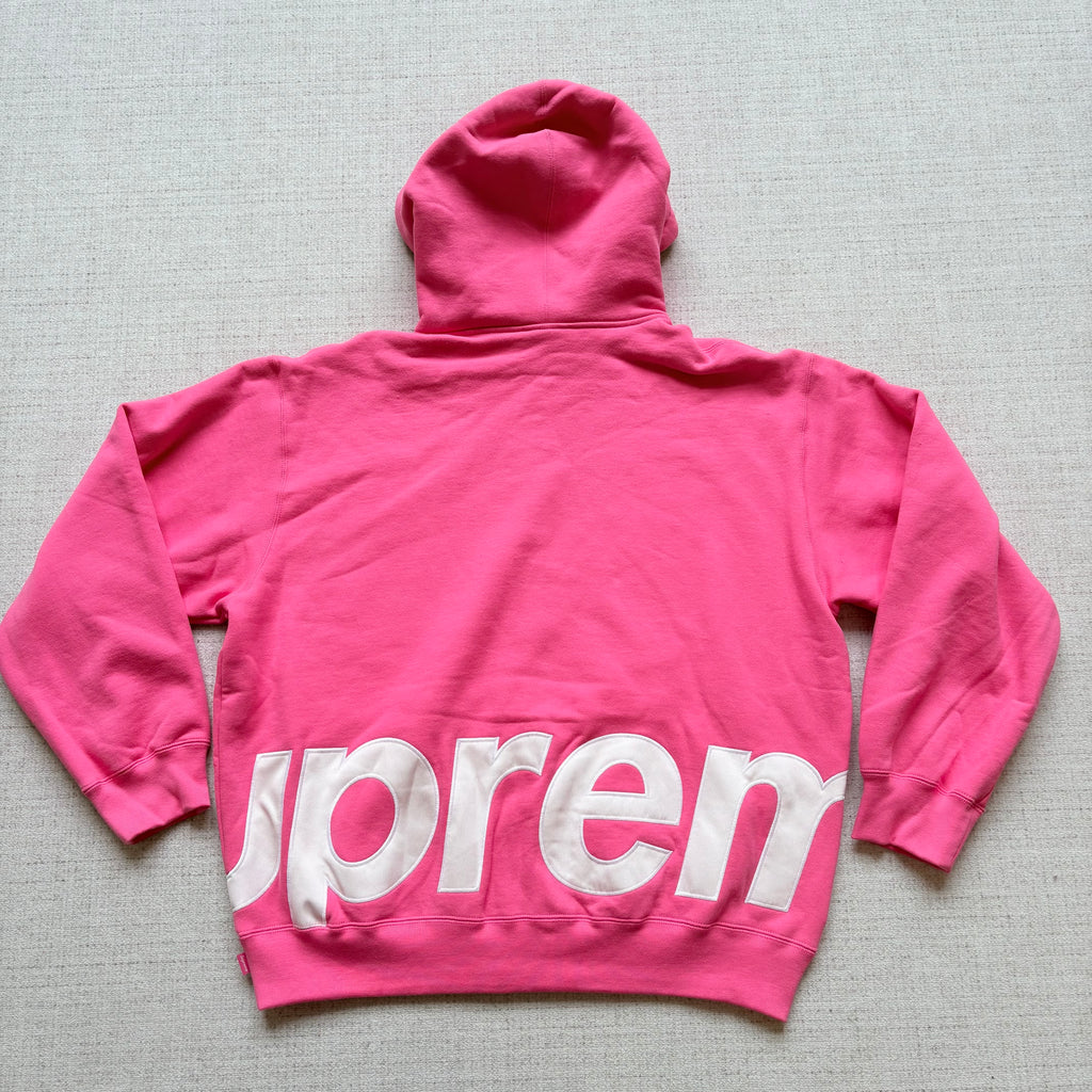 Supreme Big Logo Zip Up Hooded Sweatshirt