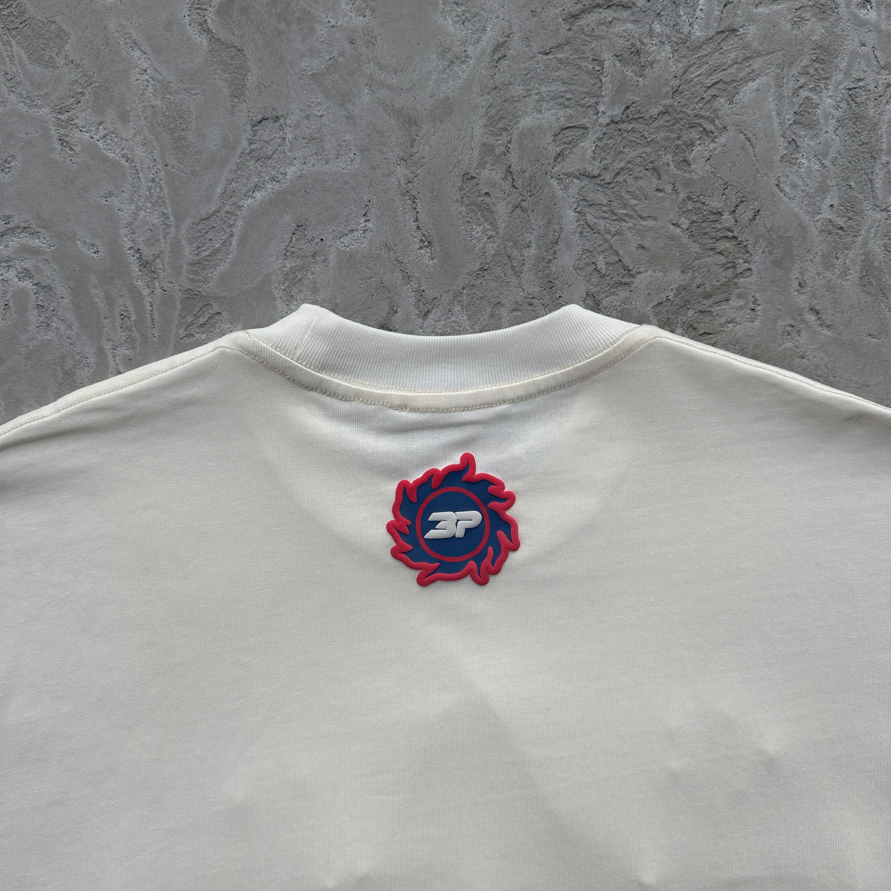Broken Planet Stars Vanilla White Tee