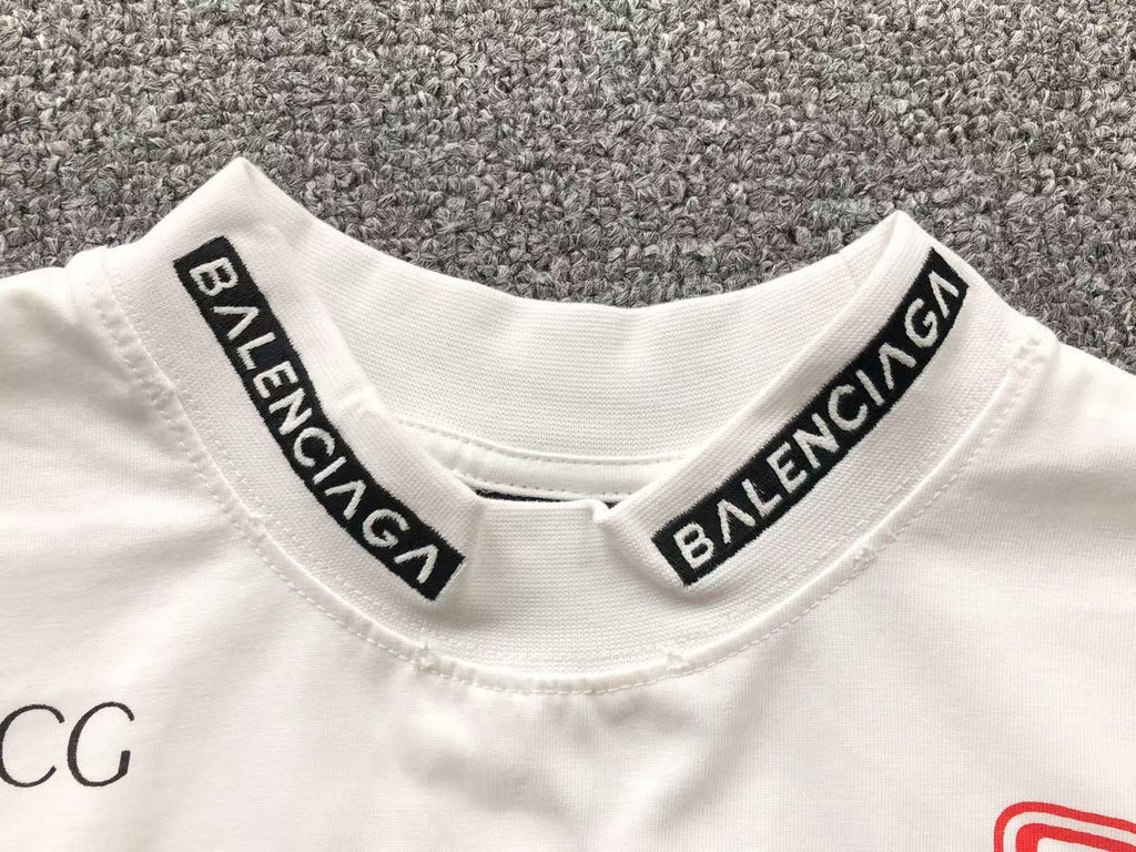 Balenciaga Multi-Logo Print Long Sleeve