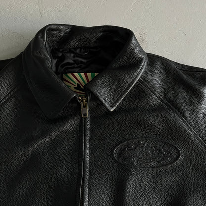 Corteiz Alcatraz Leather Jacket