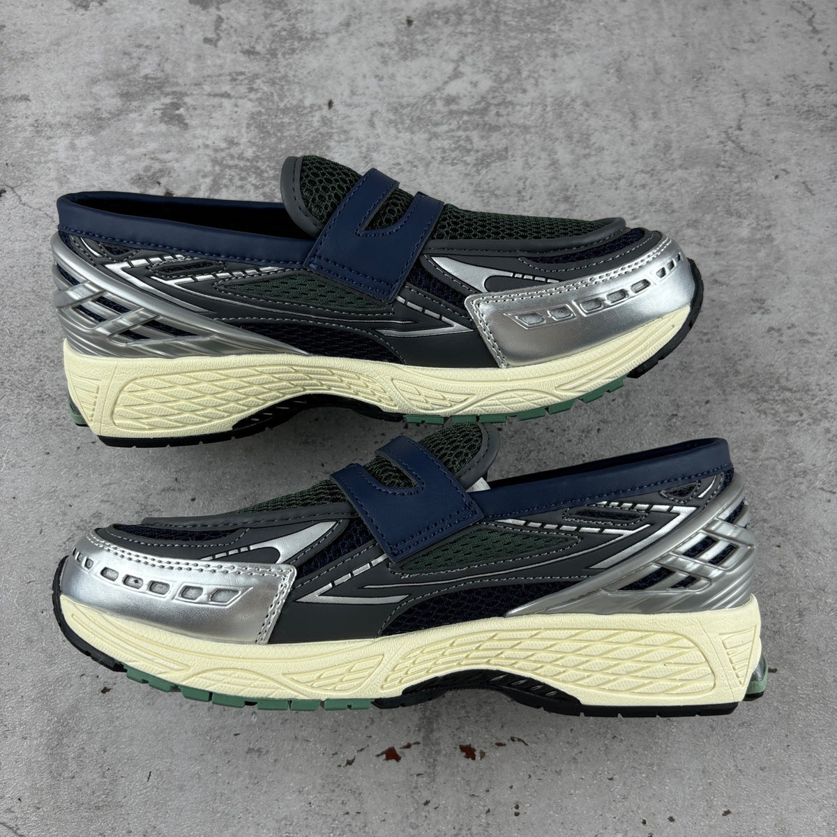 New Balance 1906L Loafer   "Silver Metallic/Navy/Dark Juniper"