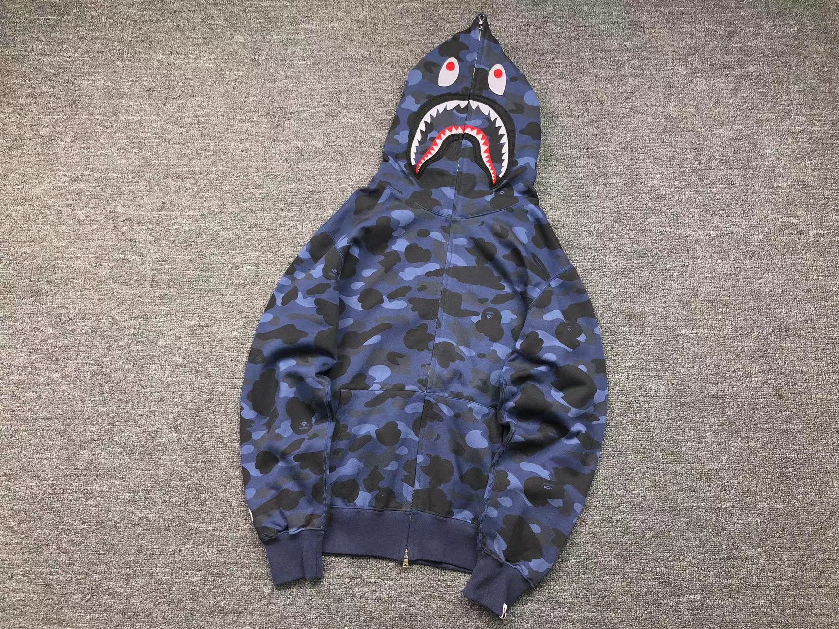 Bape Shark Camo Hoodies
