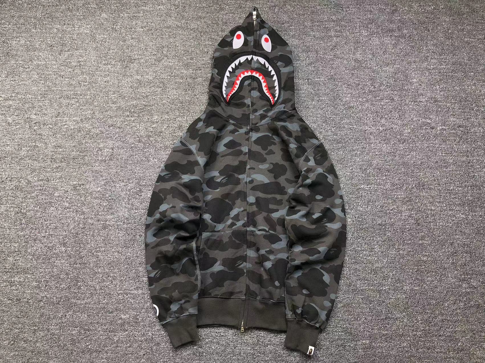 Bape Shark Camo Hoodies