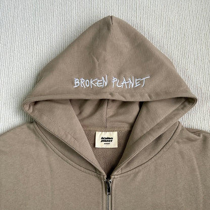 Broken Planet Zip-up Hoodies