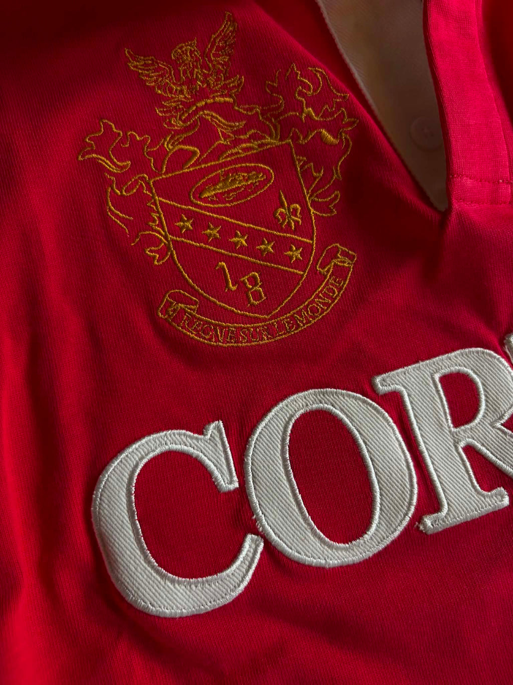 Corteiz Panelled Rugby Red (ON-HAND)