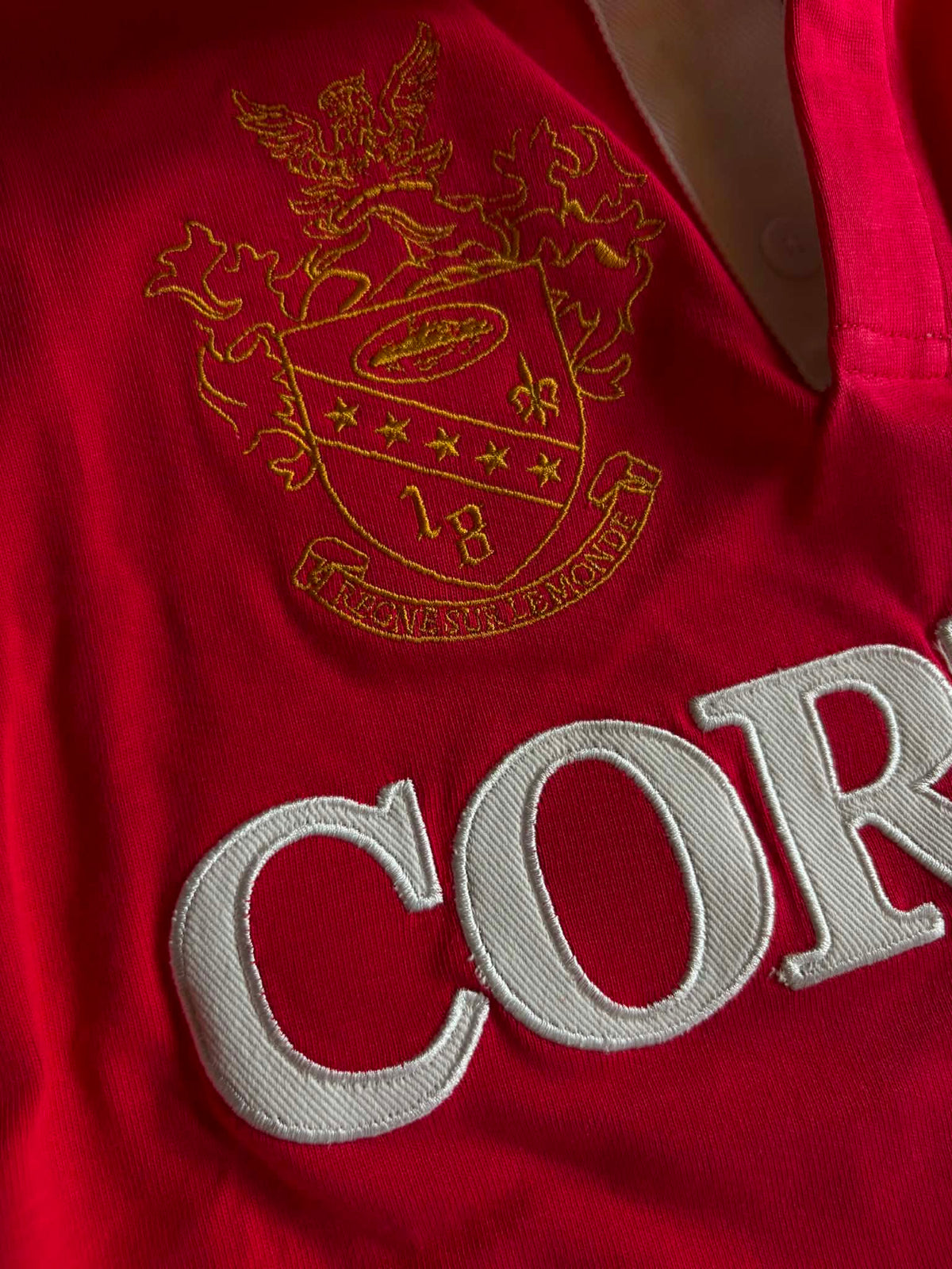 Corteiz Panelled Rugby Red (ON-HAND)