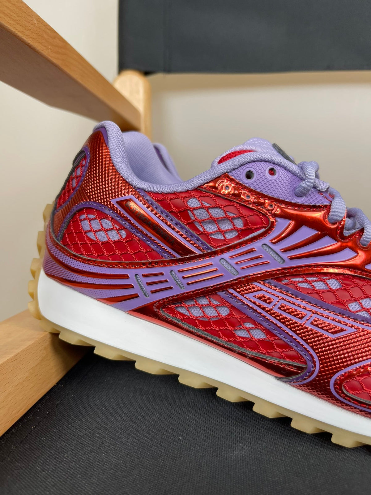 Bottega Veneta Orbit Sneakers Metallic Red / Wisteria