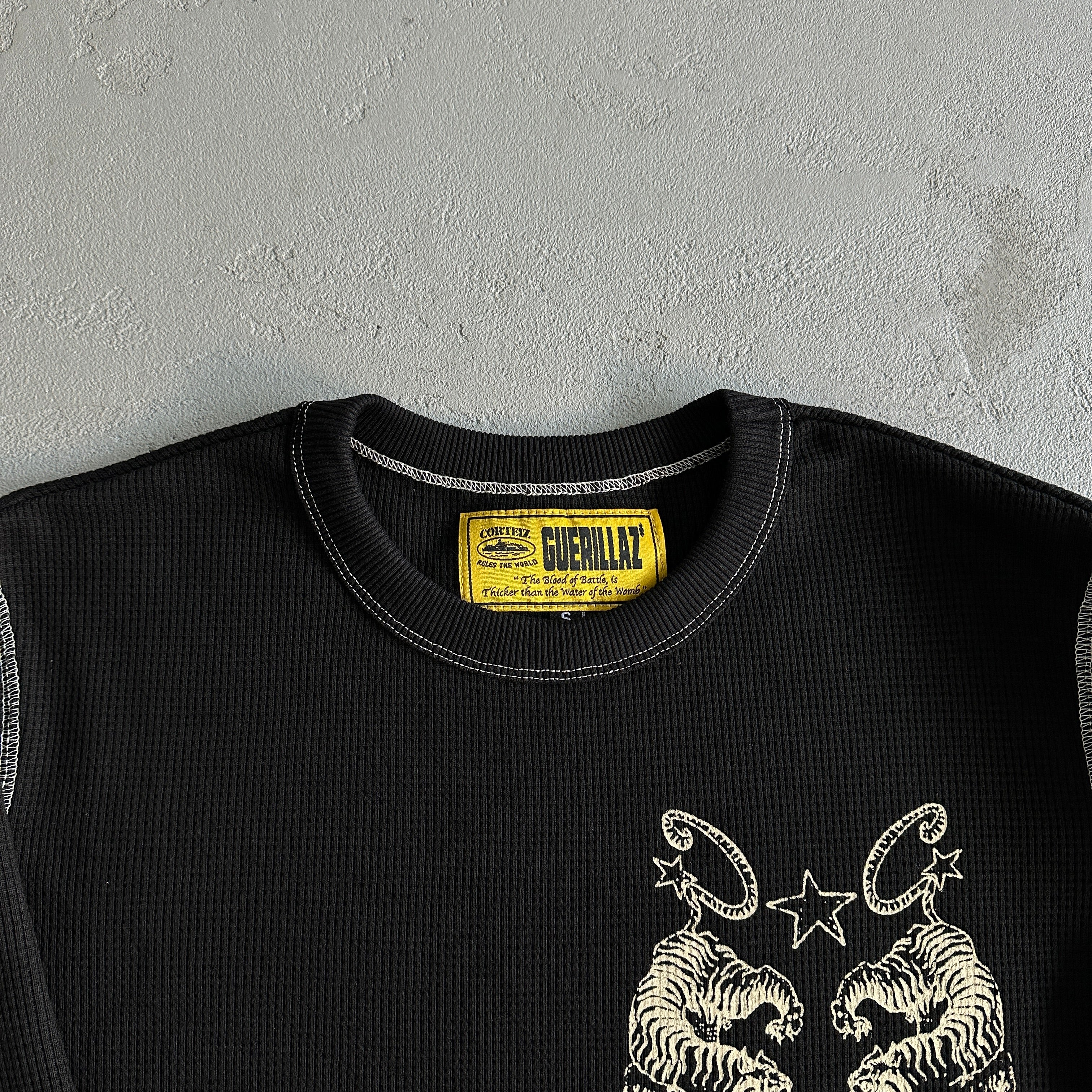 Corteiz Tiger Contrast Waffle Sweater