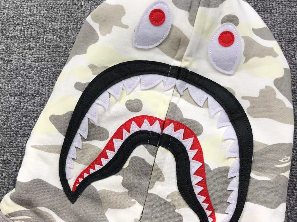 Bape Shark Camo Hoodies