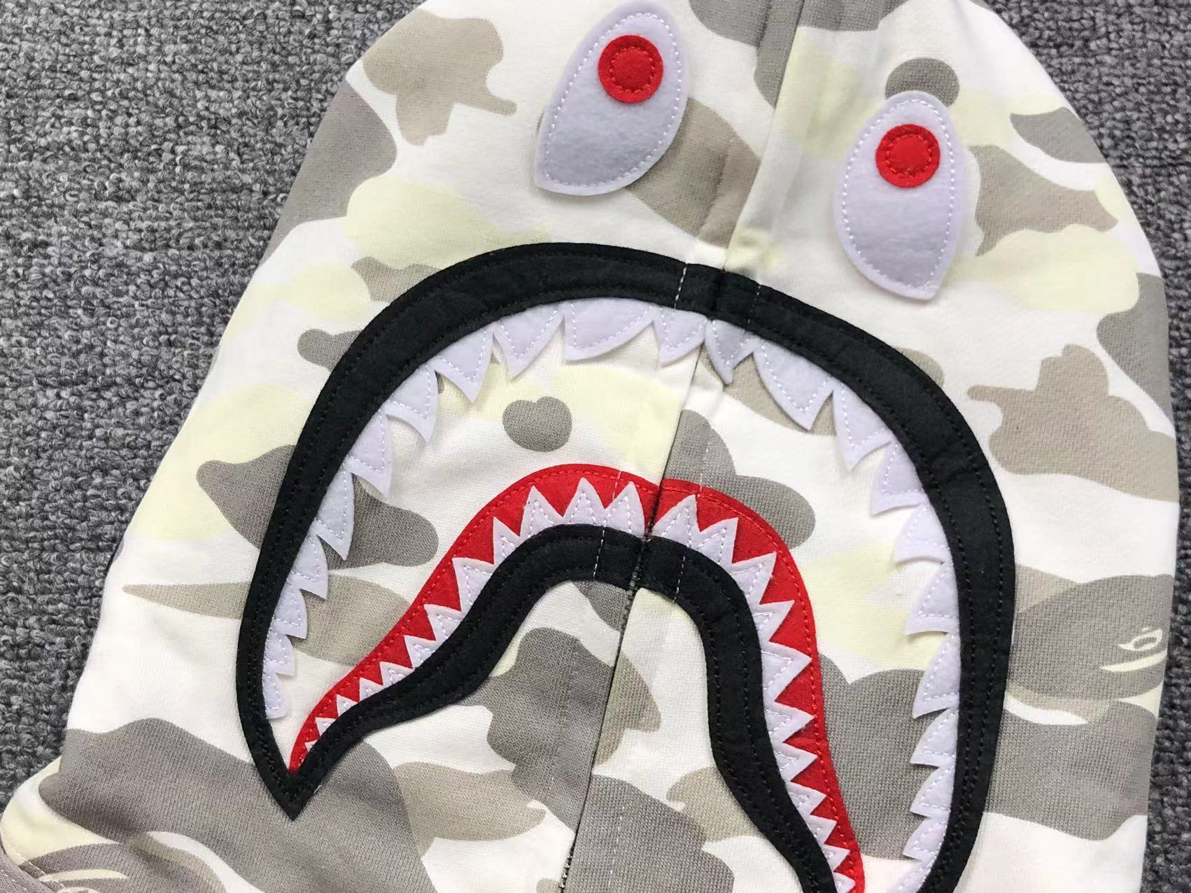 Bape Shark Camo Hoodies