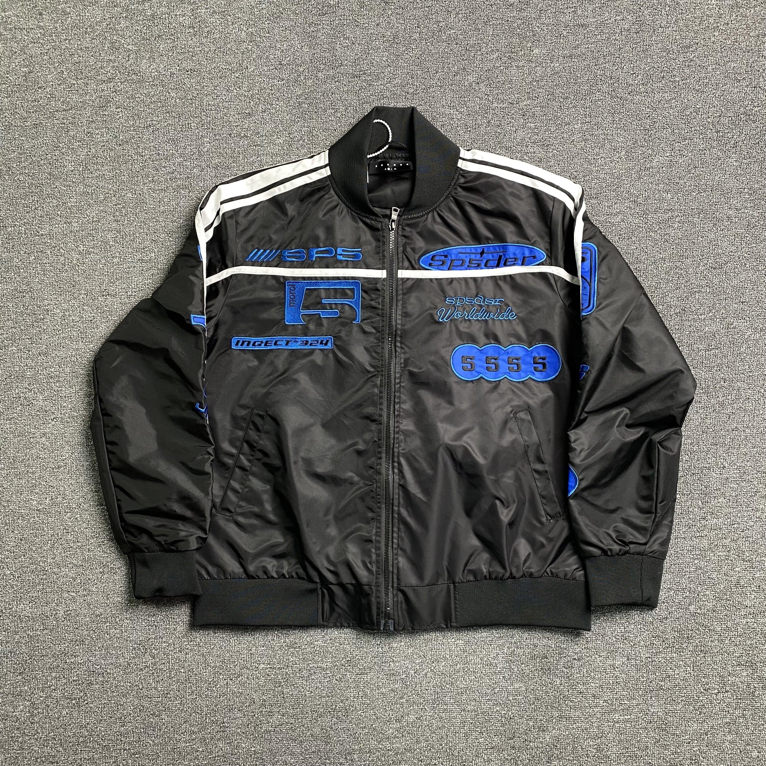 SP5DER Satin Bomber Jacket