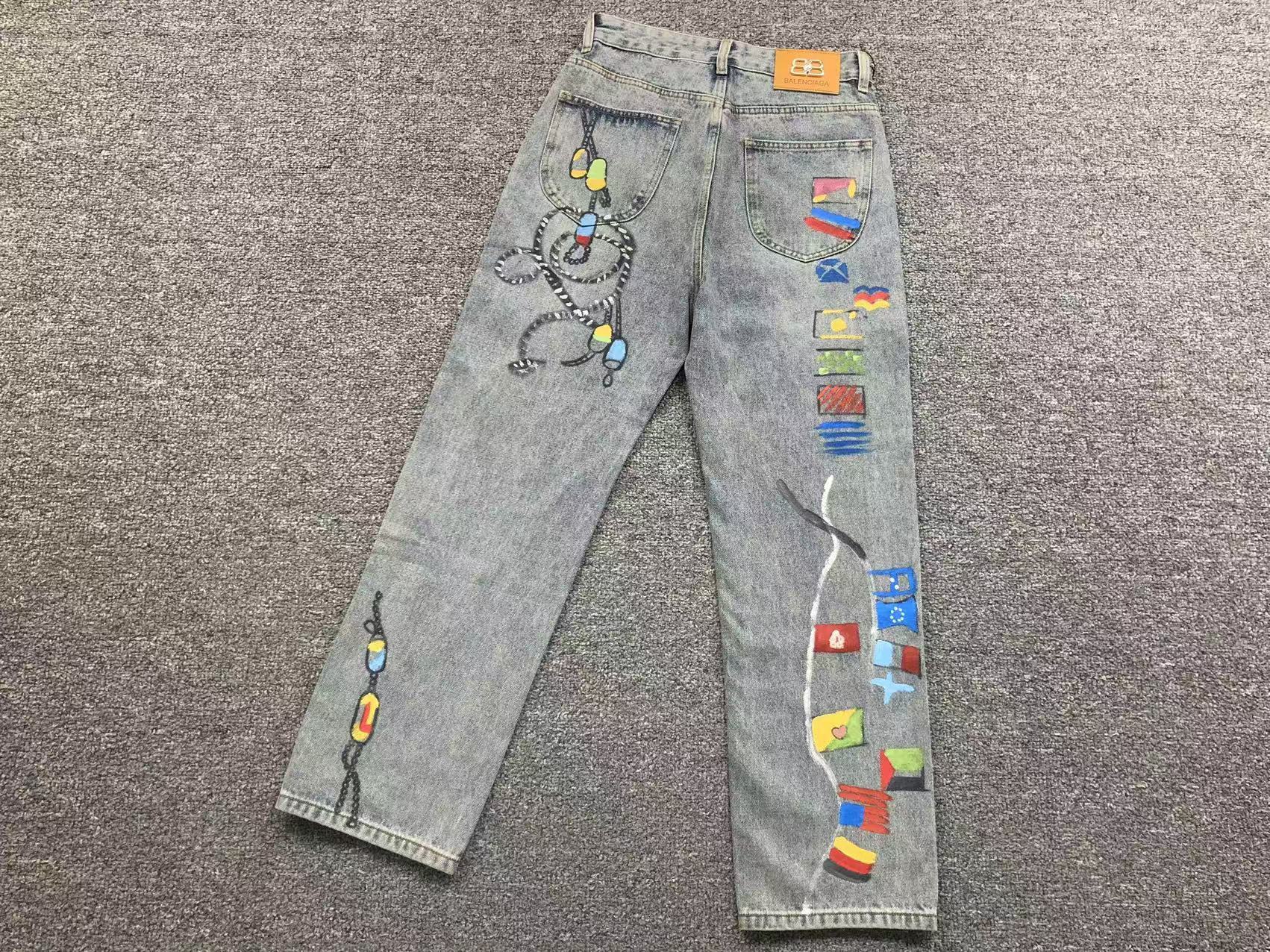 Balenciaga Painted Jeans