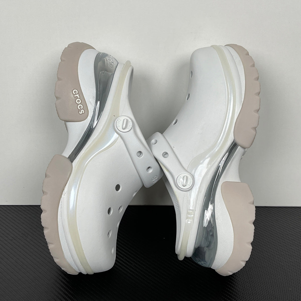 (Women's) White Crocs Super Bae Clog