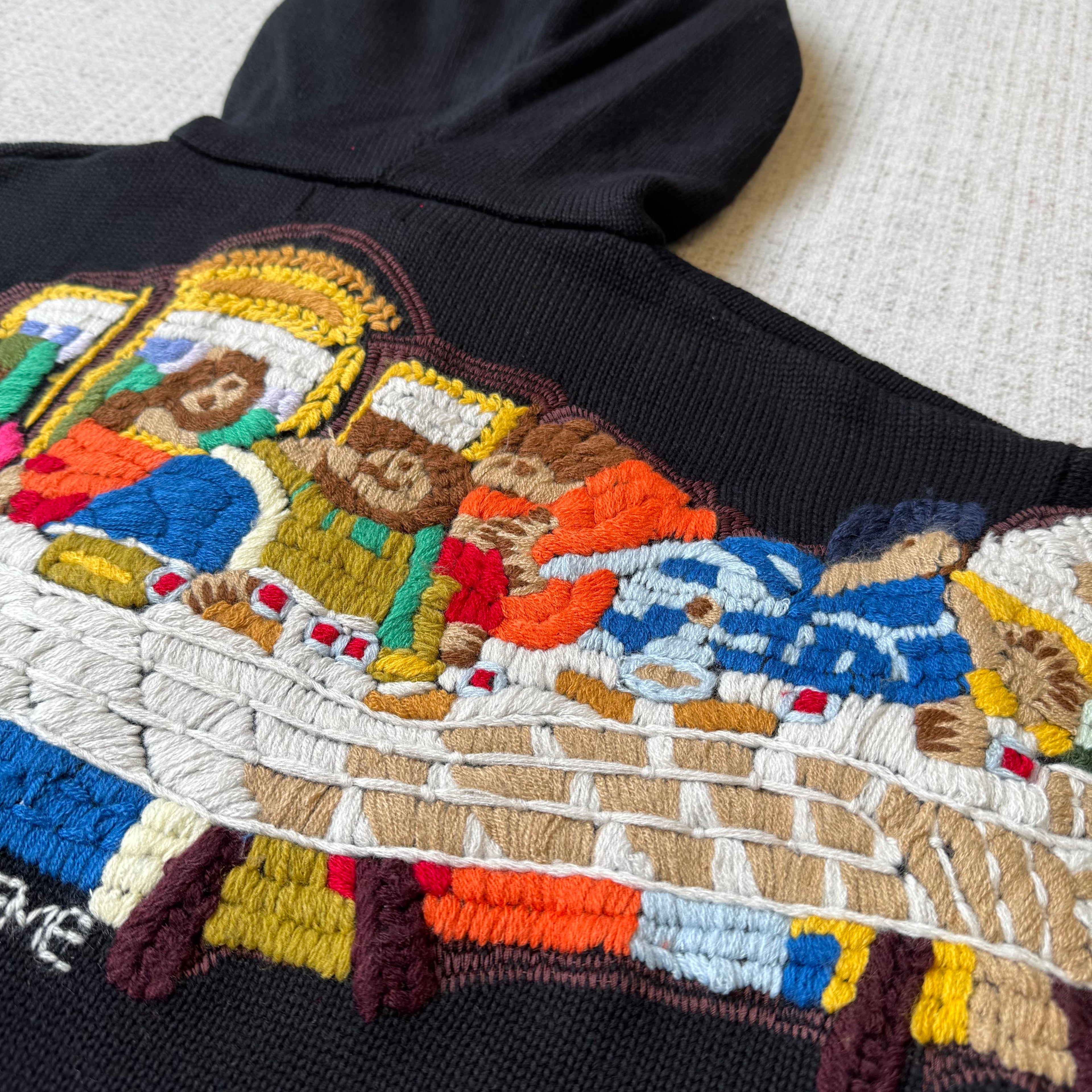 Supreme The Last Supper Knit Hooded Sweater