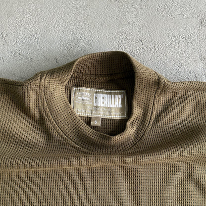 Corteiz Alcatraz Waffle Sweater Green