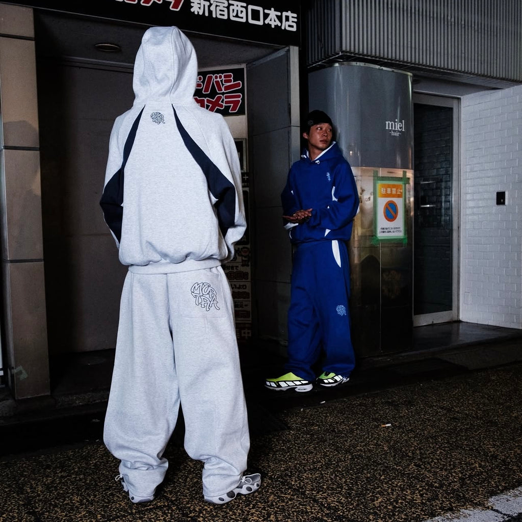 Mertra Colorblock Sports Suit Gray/Blue