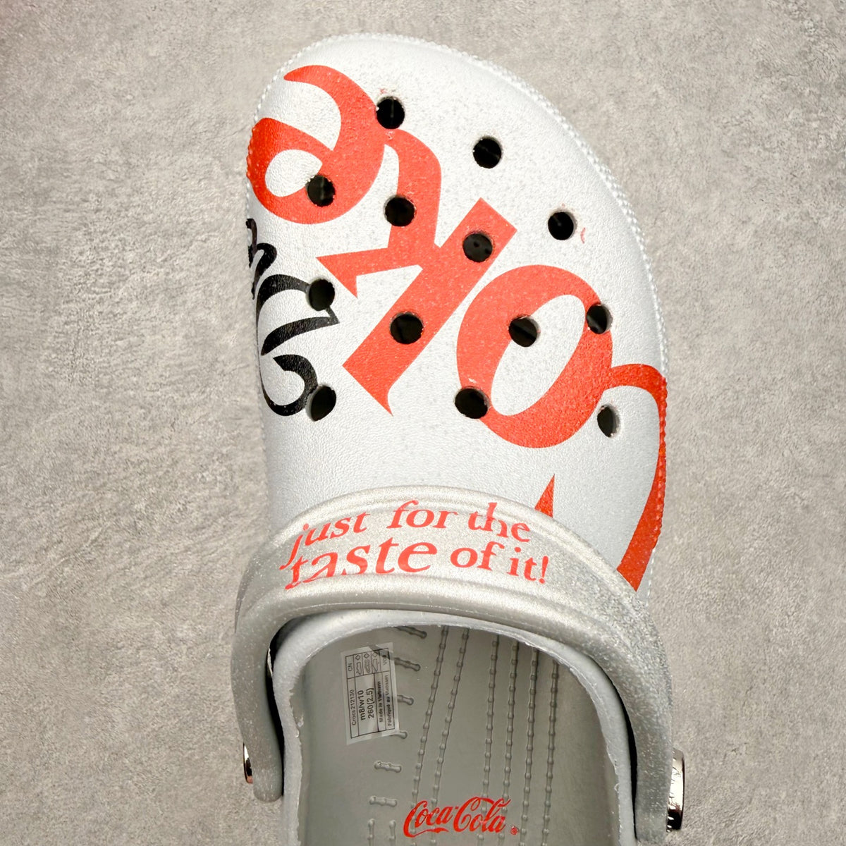 Gray Coca-Cola Classic Clog by Crocs