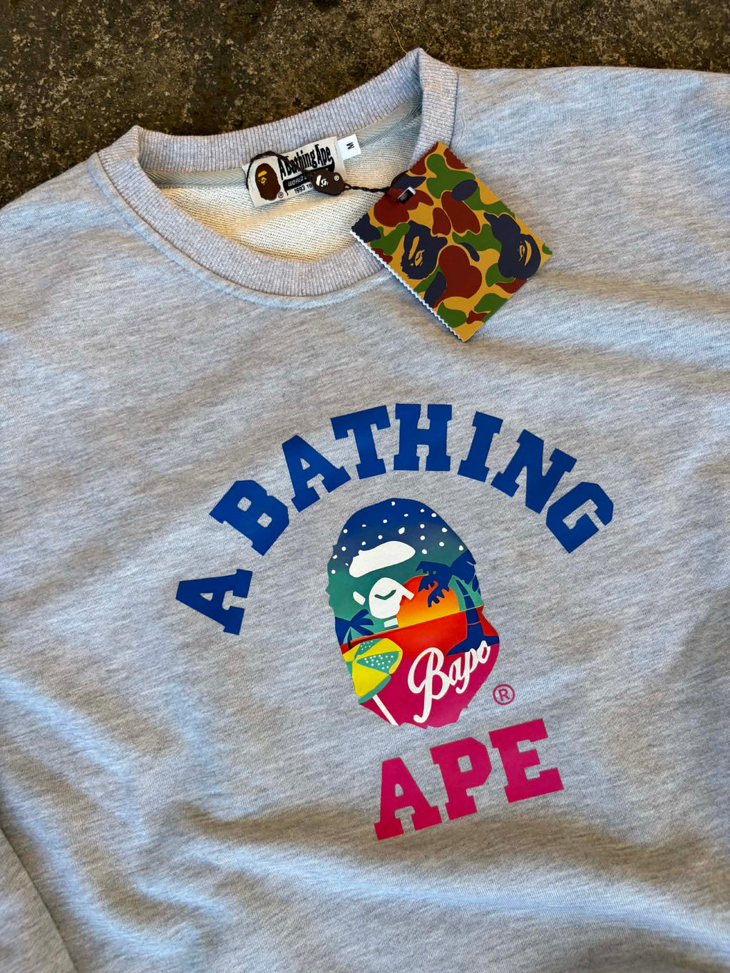 Bathing Ape Gray Sweater