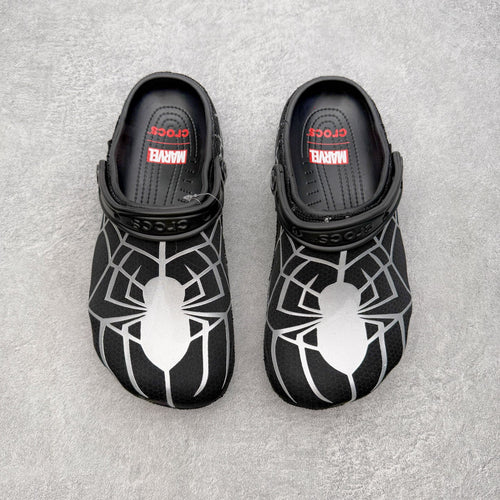 (CUSTOM MADE) Spiderman Neo Classic Clog "Black Suit"