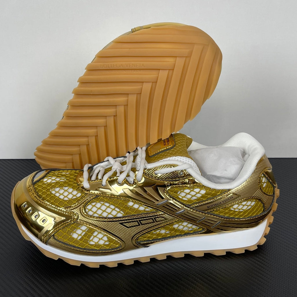 Bottega Veneta Orbit Sneakers Gold/White