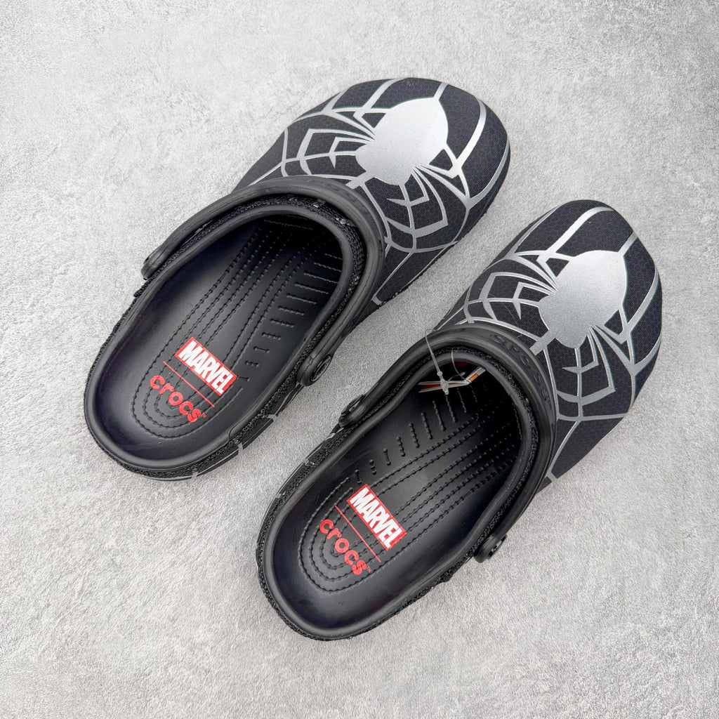 (CUSTOM MADE) Spiderman Neo Classic Clog "Black Suit"