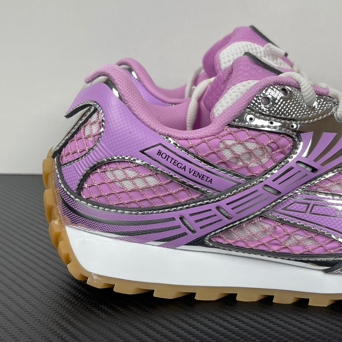 Bottega Veneta Orbit Sneakers Gloss Pink/Silver