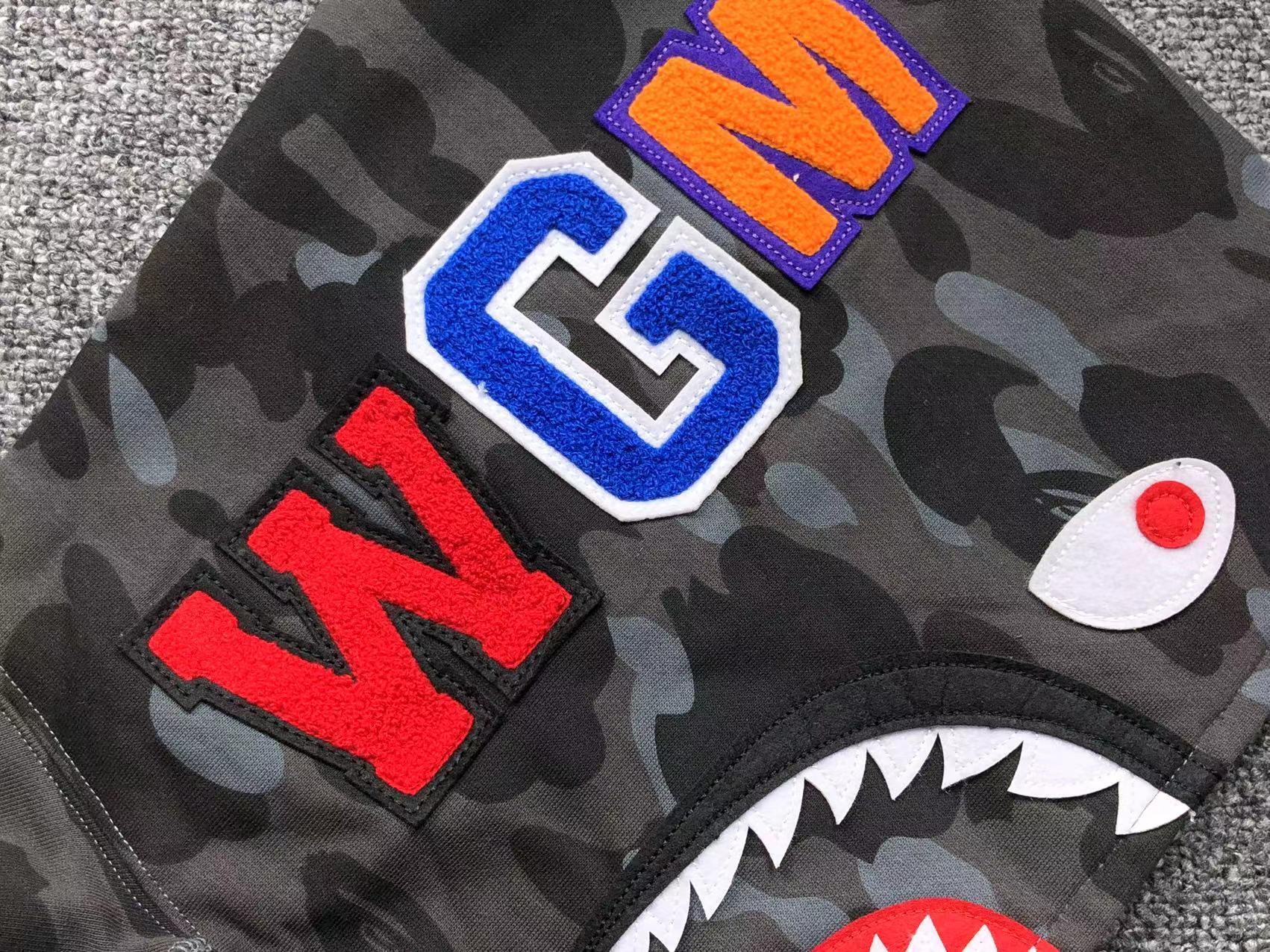 Bape Shark Camo Hoodies