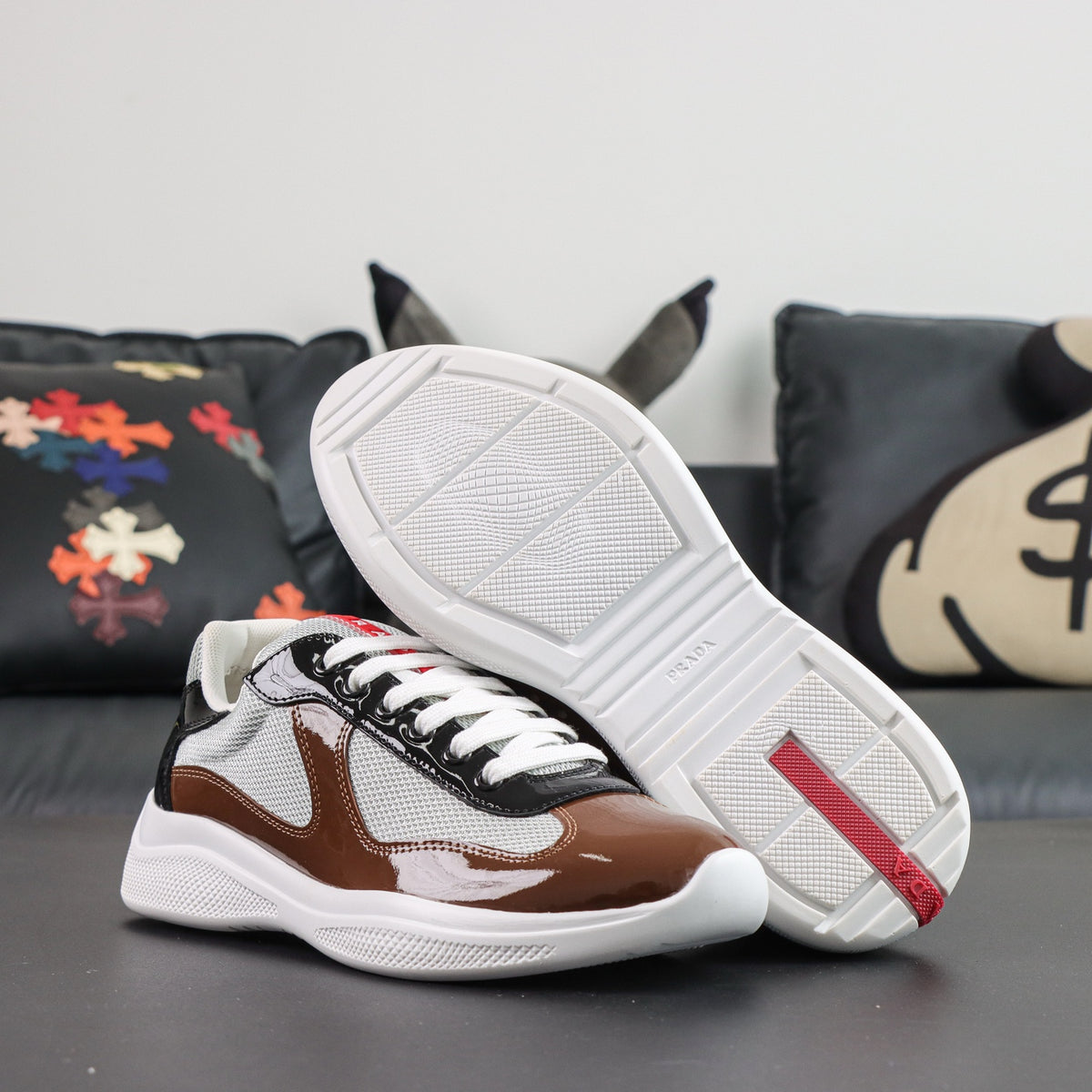Prada America's Cup Brown/Black