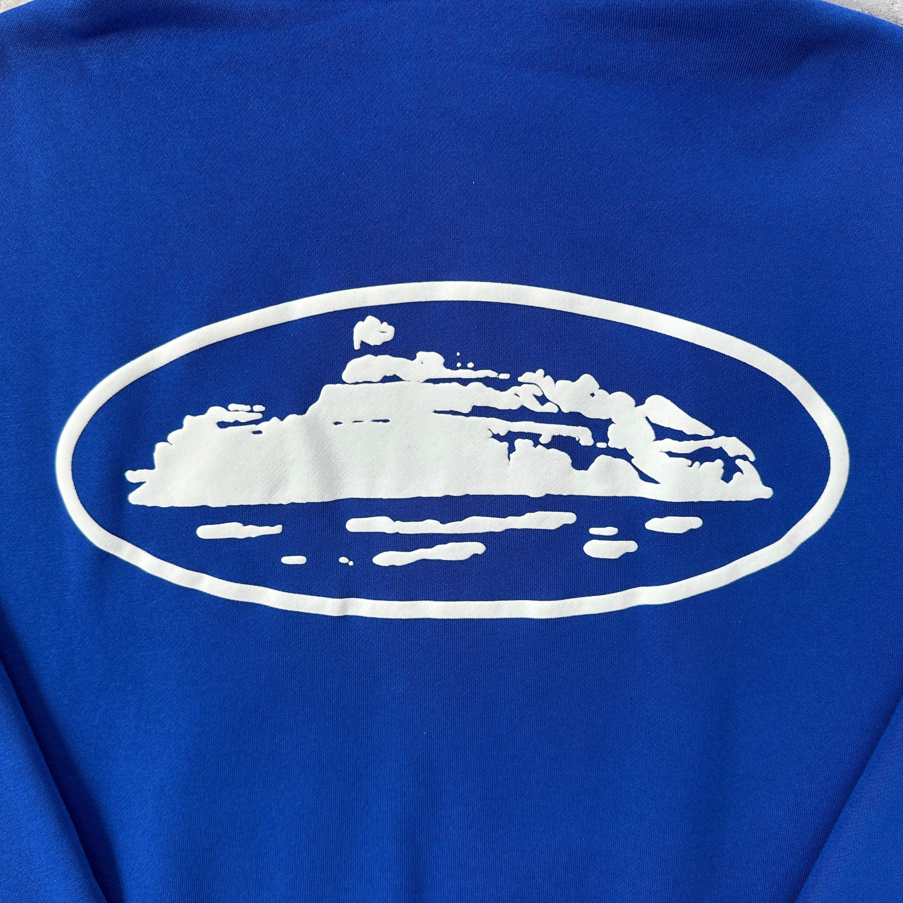 Corteiz Alcatraz Puff Print Washed Royal Sets