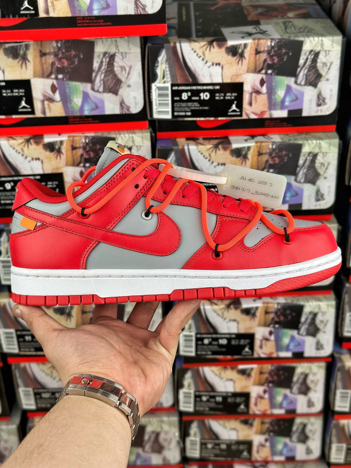 Nike x Off-White Dunk Low "University Red"