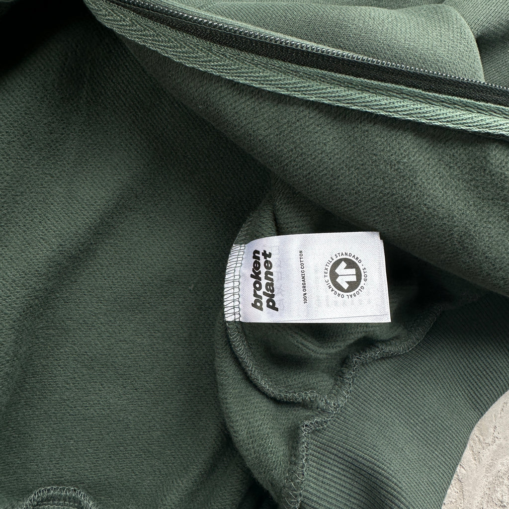 Broken Planet Zip-up Emerald Green Set