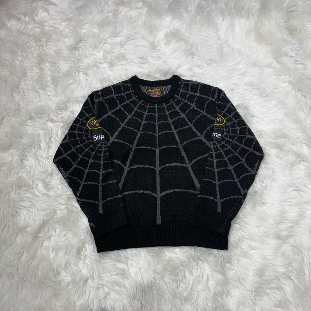 Supreme x Vanson Leathers x Marvel Spider-Man Sweater