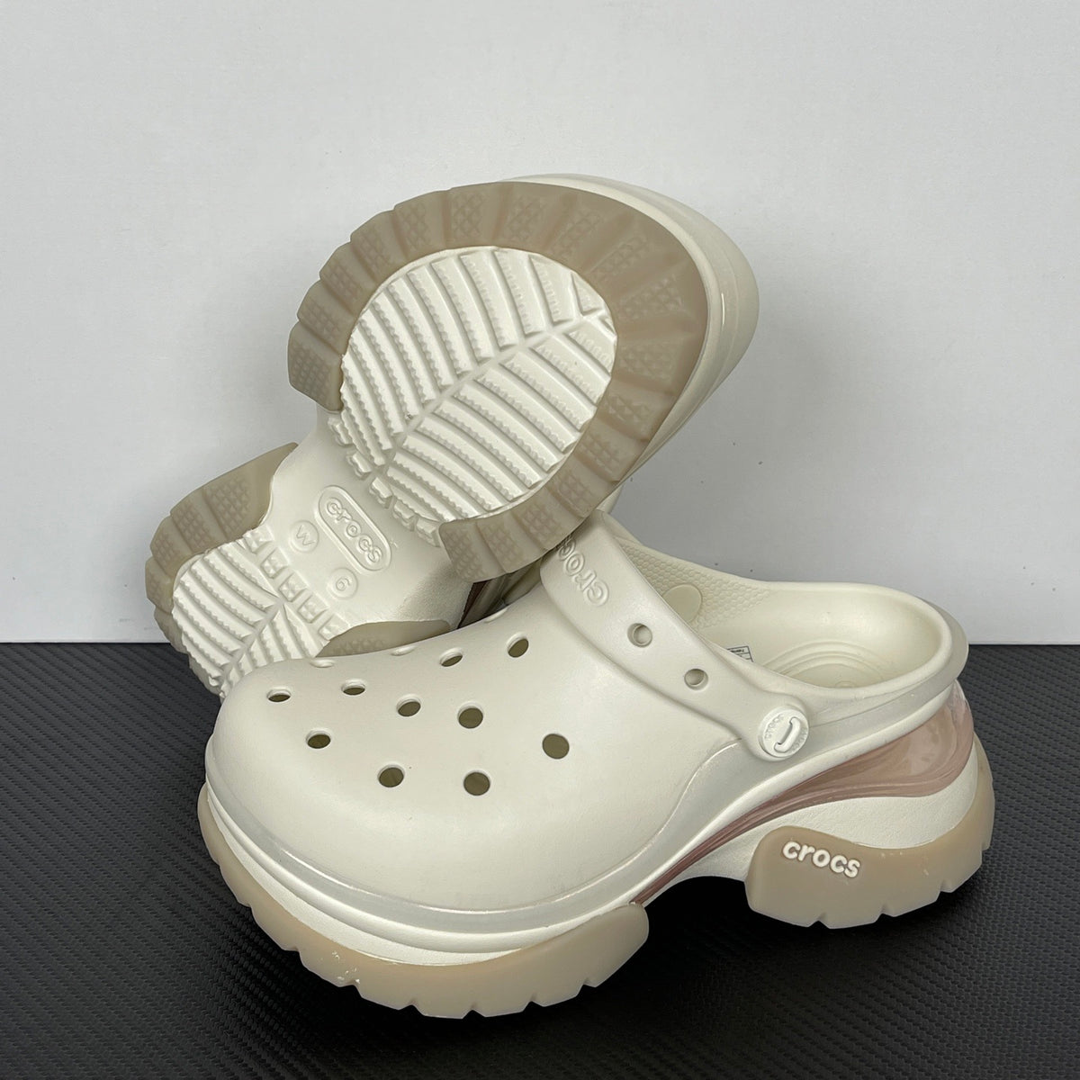 (Women's) Summit White Crocs Super Bae Clog