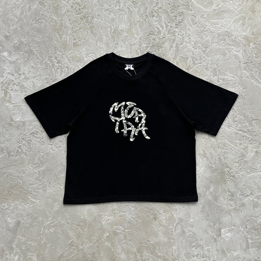 Mertra Camo Black Tee
