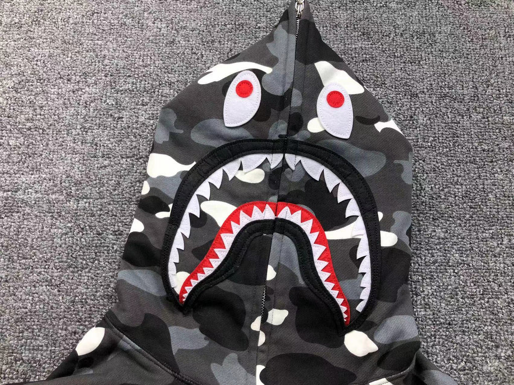 Bape Shark Camo Hoodies