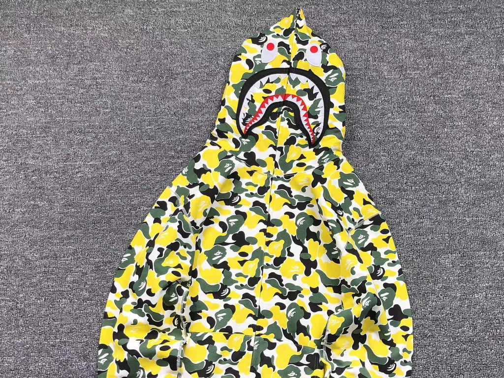 Bape Shark Camo Hoodies