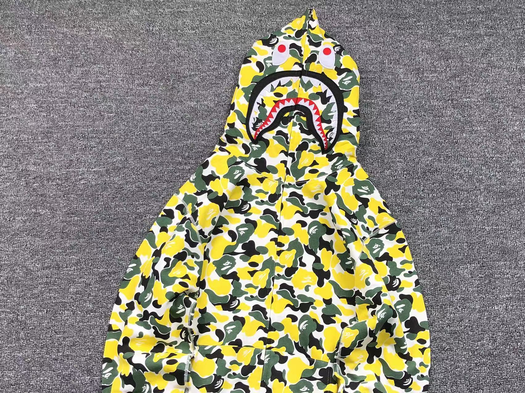Bape Shark Camo Hoodies