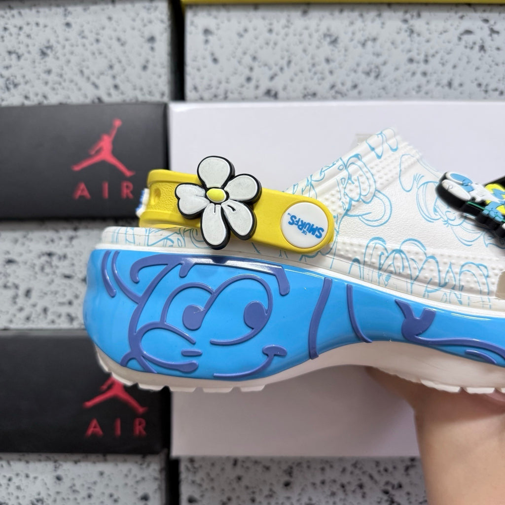 Crocs Smurfs Classic Platform Clog "Smurfette"