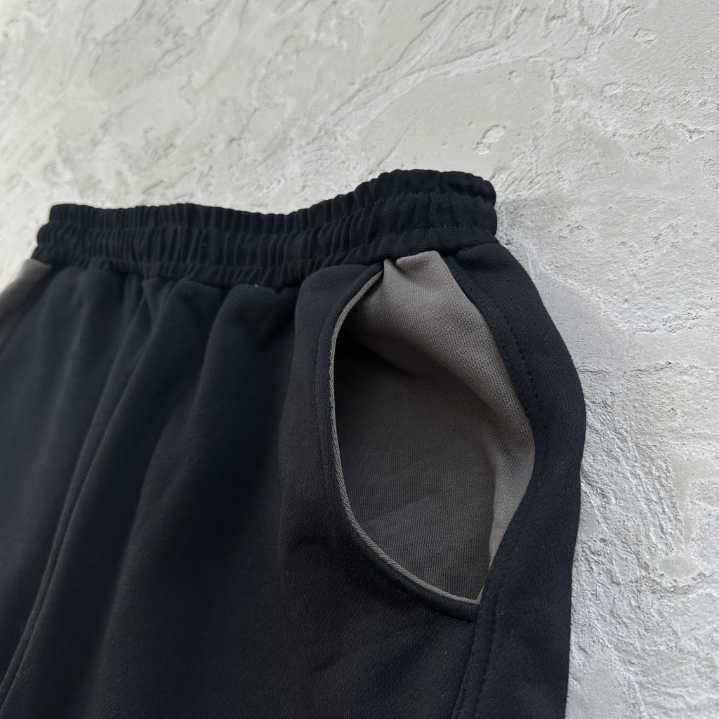 Mertra Colorblock Sports Suit Black