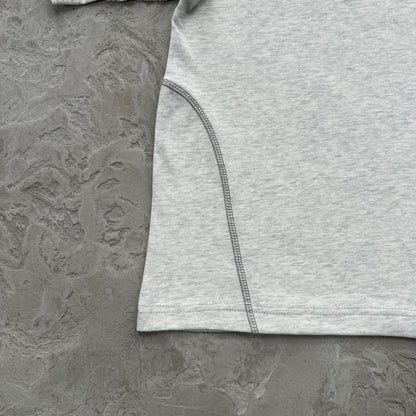 Mertra Gray Embroided Tee