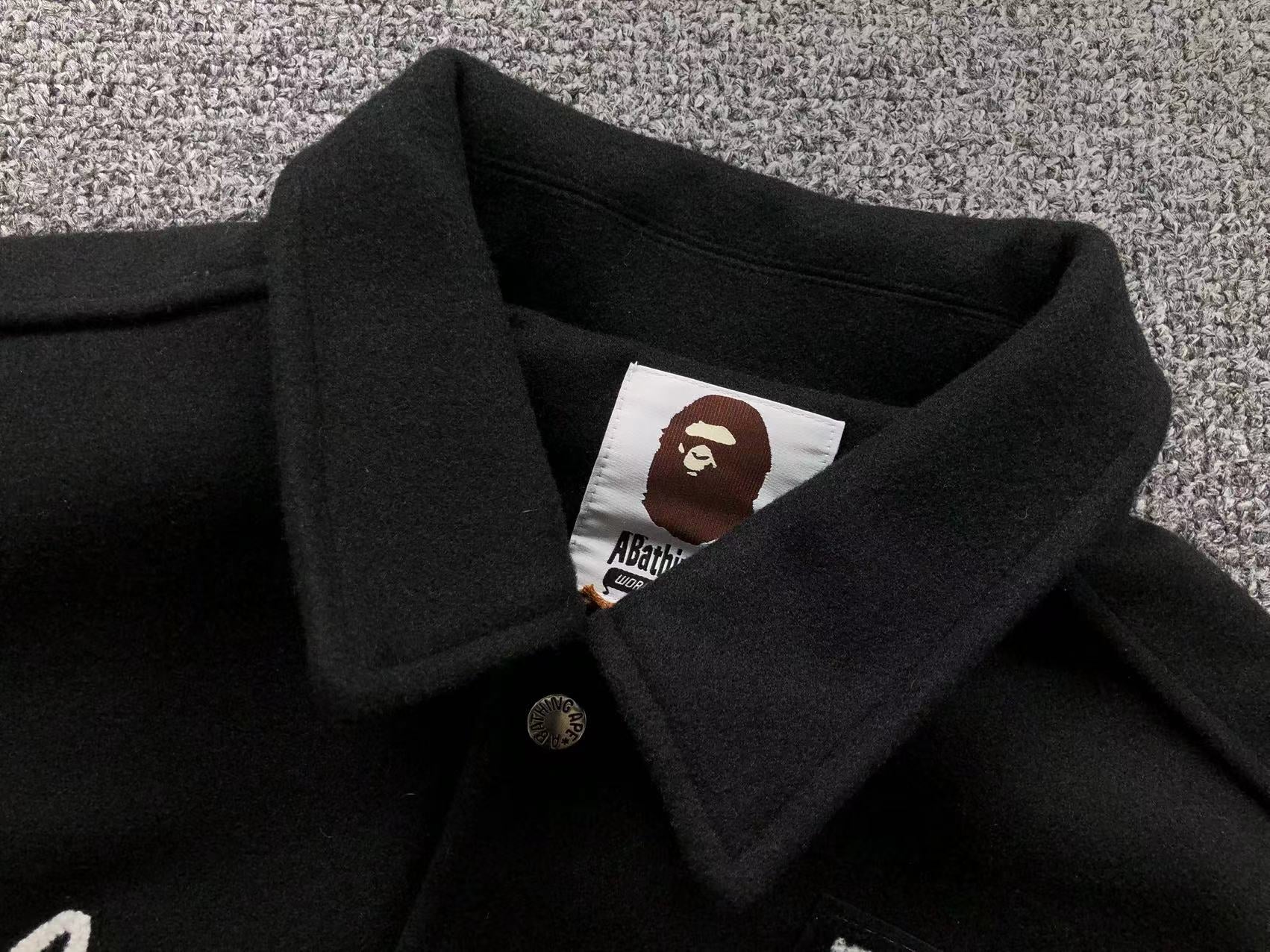 Bape Varsity Leather Jackets