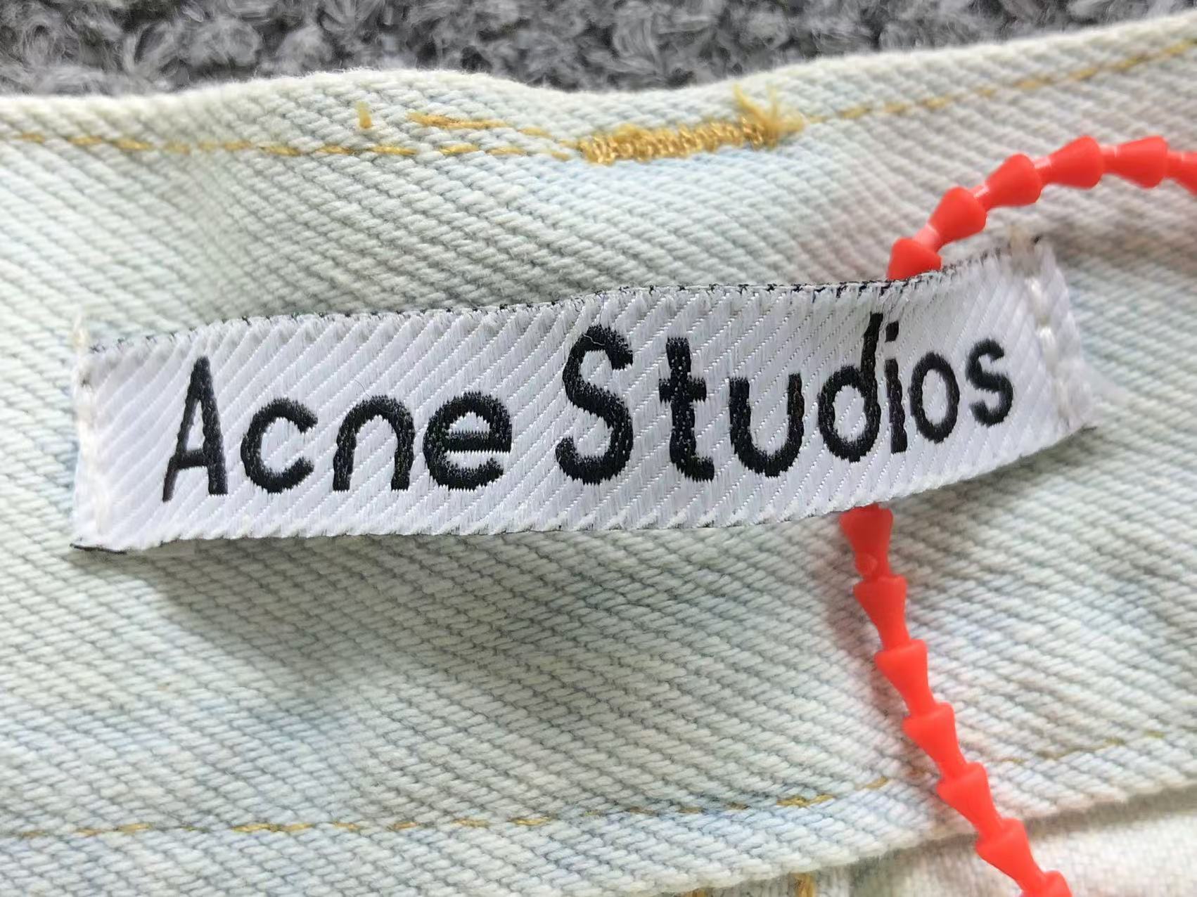 Acne Studios - Rudney Wide-Leg Distressed Denim Shorts