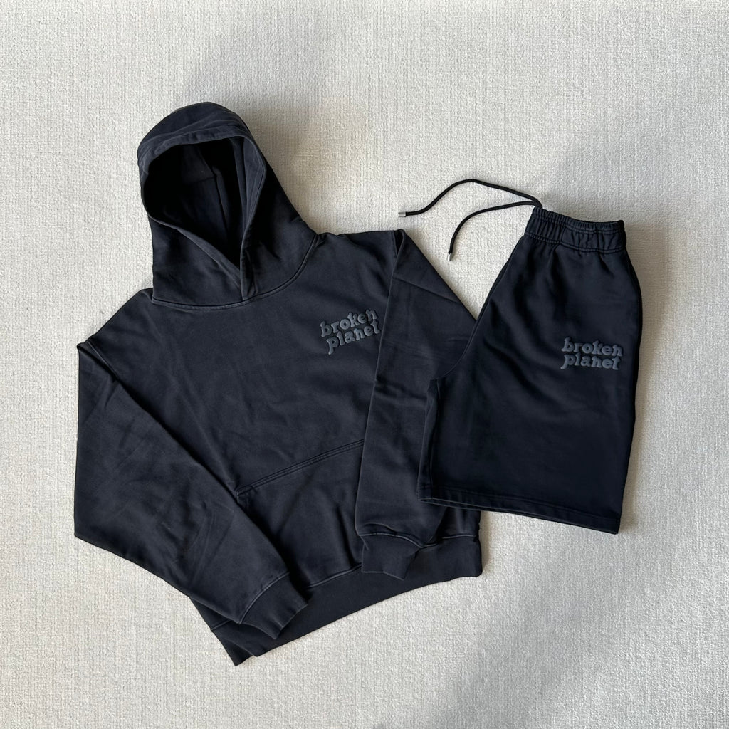Broken Planet Midnight Black Short-set