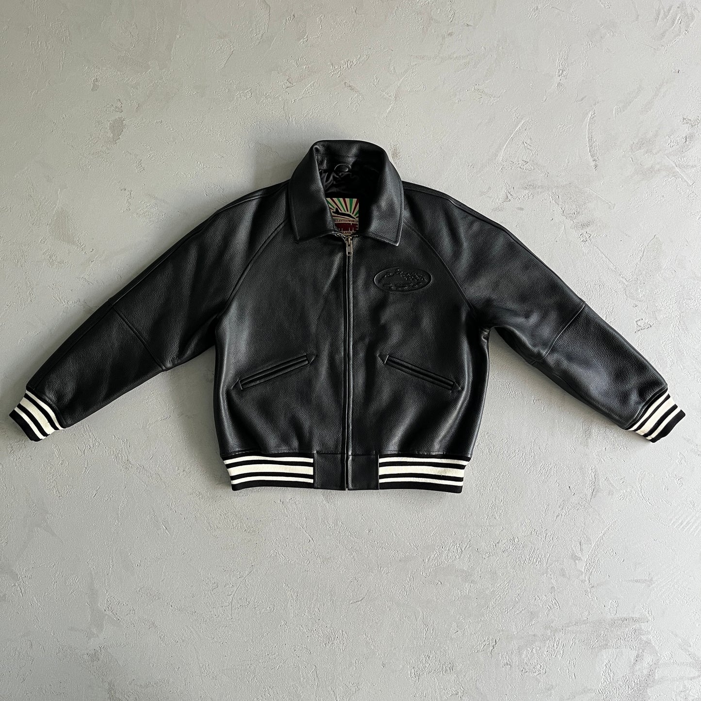 Corteiz Alcatraz Leather Jacket